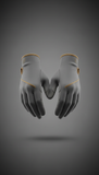 Platinum Grey Gloves with Microgrip Palms