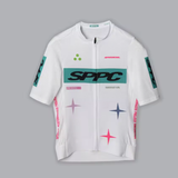 SPEXCEL Men's Italian‑Fabric Short Sleeve Cycling Jersey, Aero‑Fit UPF50+ Quick‑Dry