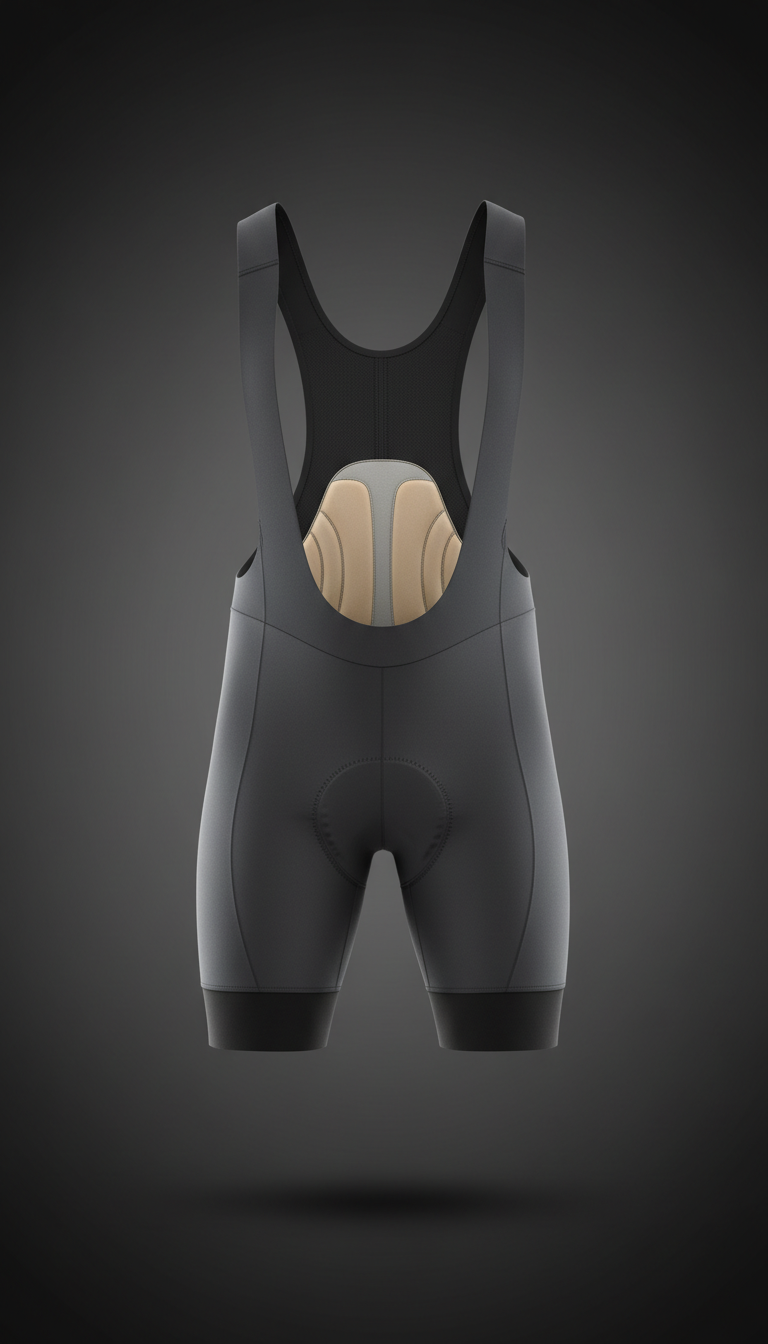 Graphite Bib Shorts with Compression Panel